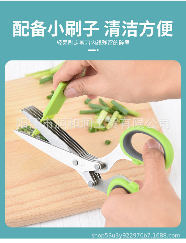 Five-Layer Kitchen Scissors for Faster, Even Prep