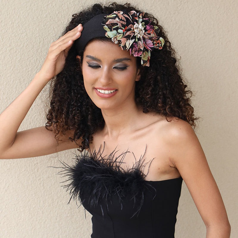 Jeweled Floral Headband for Bold Statement Occasion Looks