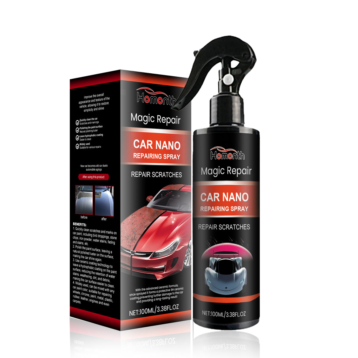 Car Paint Coating Spray for Scratch Care & Protection