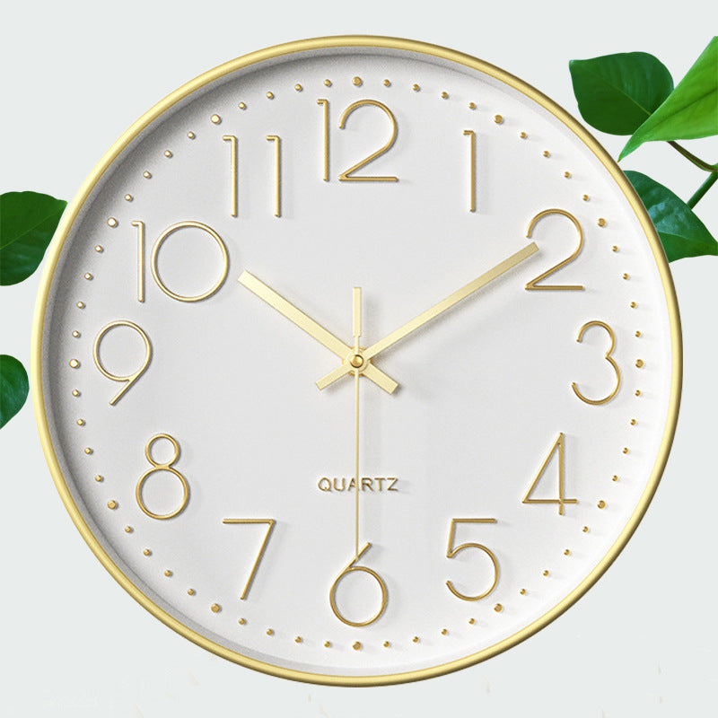3D Quartz Wall Clock for Easy-Read Modern Home Decor