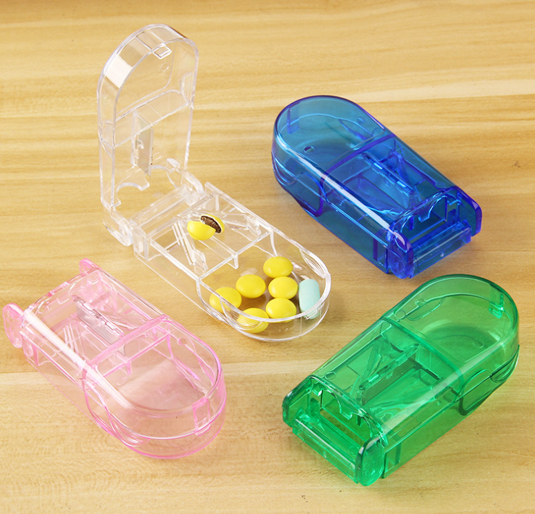 Pill Cutter for Small or Large Pills with Storage Box