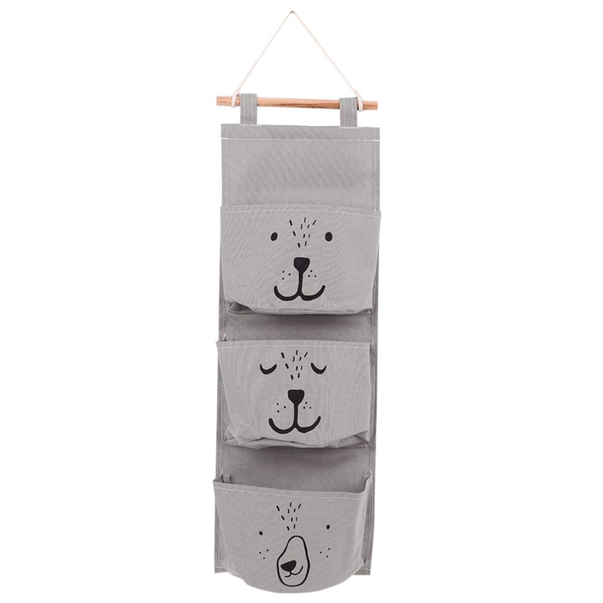 3-Pocket Hanging Wall Organizer for Nursery Storage
