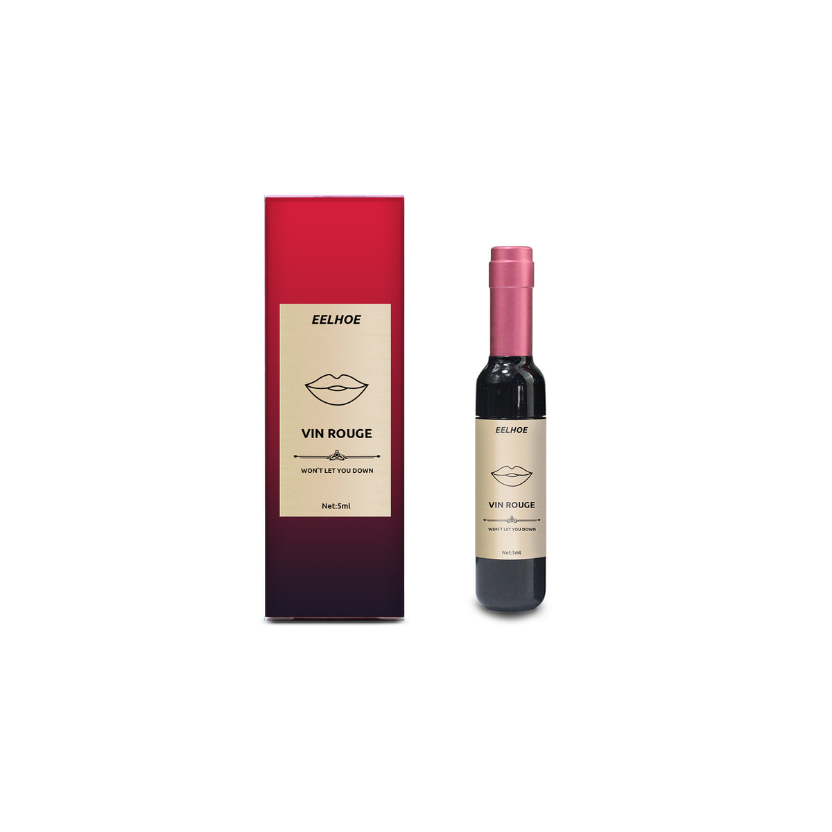 Lip Tint Long-Lasting Wine Red, Non-Stick Cup Color