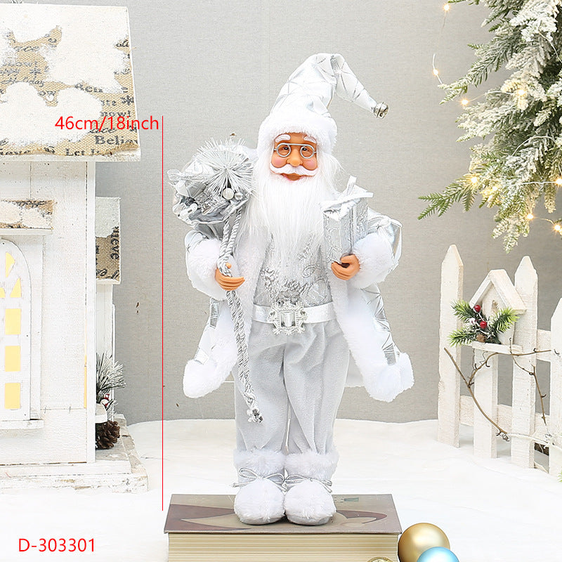 18-Inch Santa Christmas Decoration for Cozy Holiday Charm