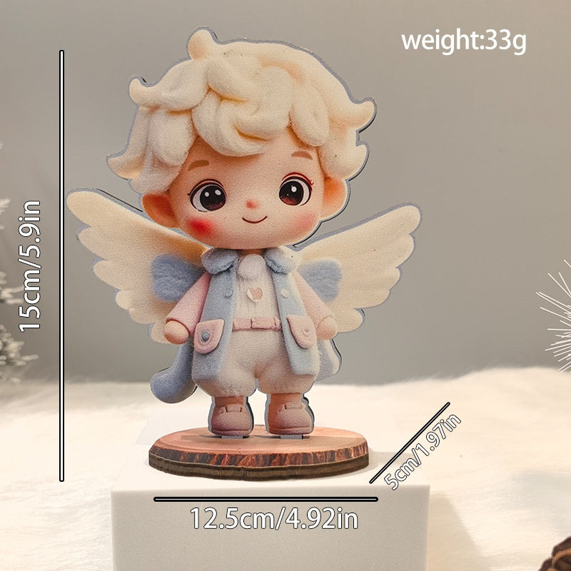 Christmas Wooden Figurine Decor for Festive Displays