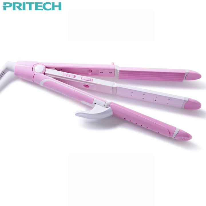 3-In-1 Hair Styler for Straight, Curl & Crimp Looks