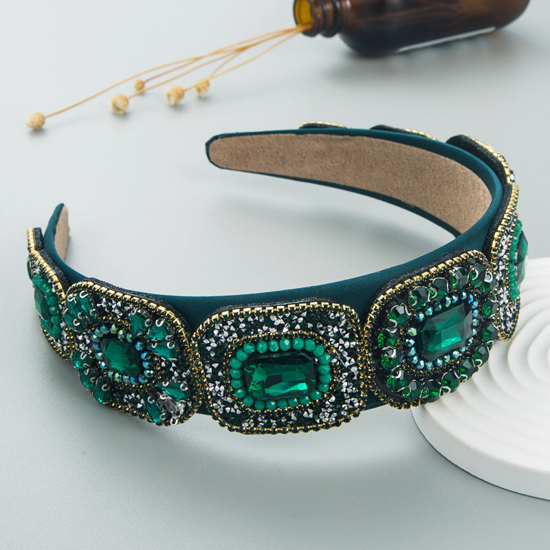Crystal Baroque Hair Hoop Headband for Glamorous Style