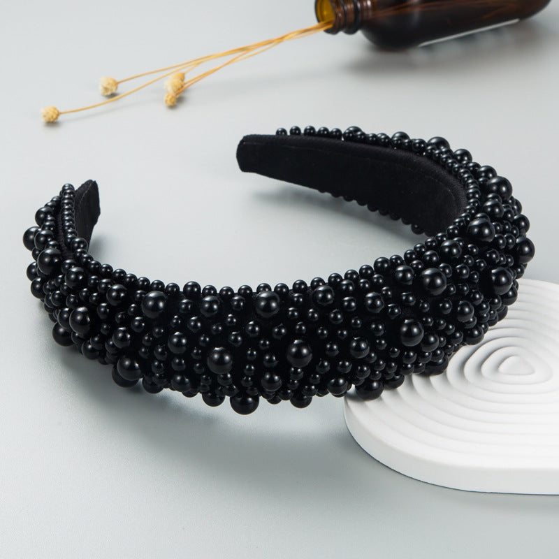 Pearl Beaded Headband for Elegant Statement Styling