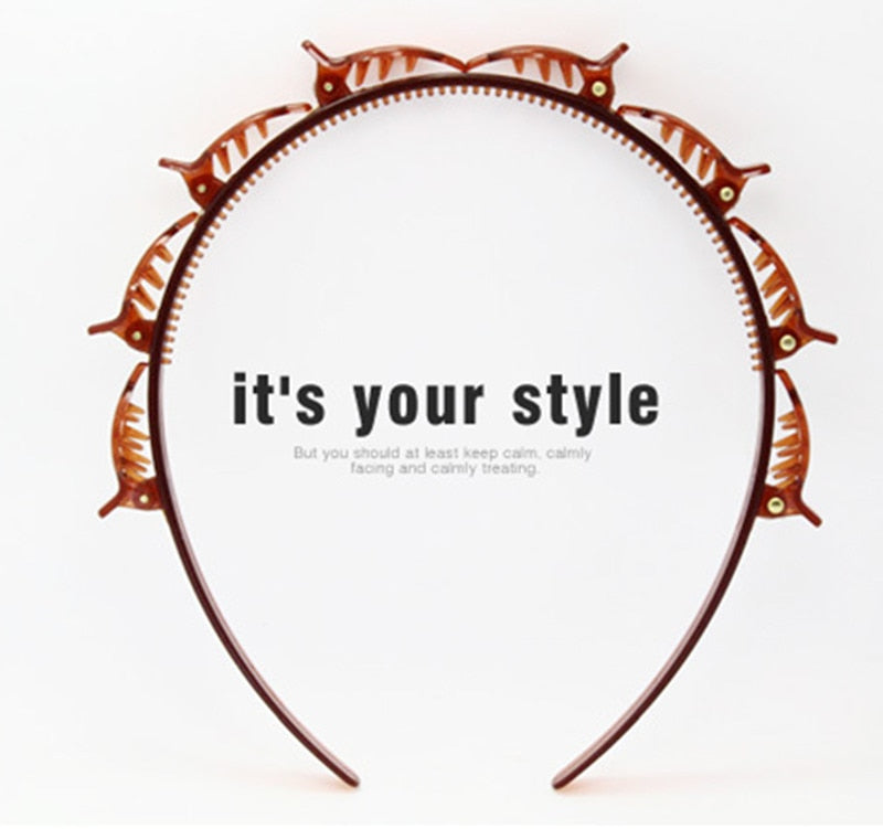 Braided Hair Hoop for Quick Flyaway Control & Style