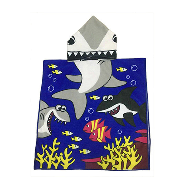 Kids Hooded Beach Towel for Quick-Dry Full Coverage