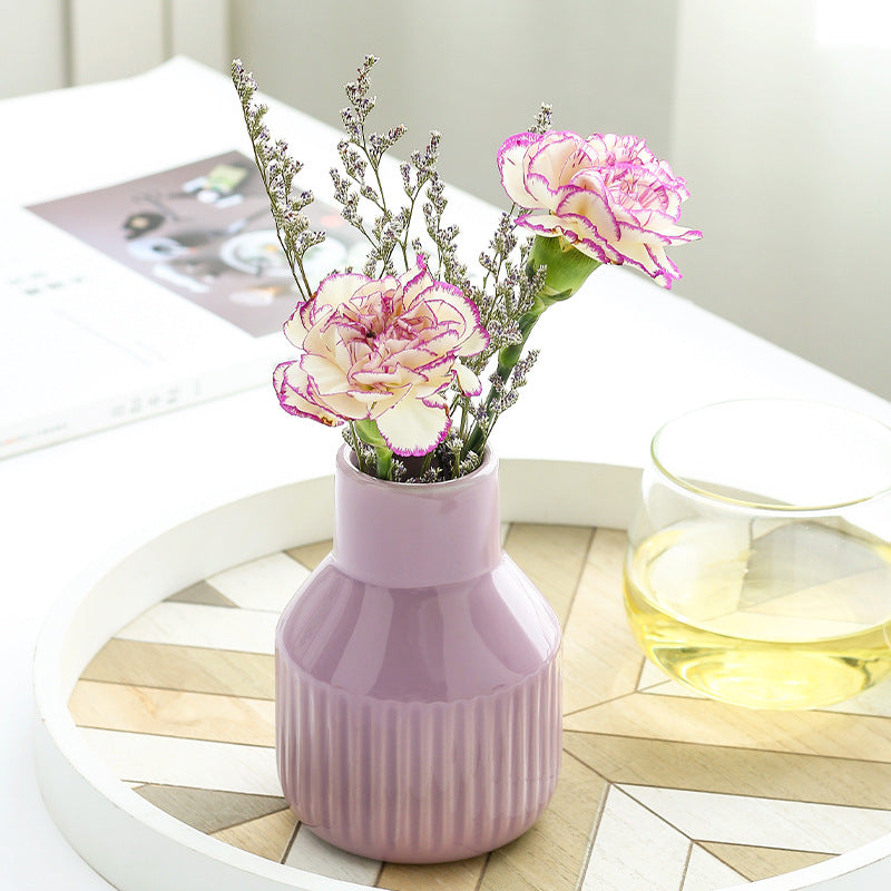 Nordic Ceramic Vase for Dried Flowers & Pastel Decor