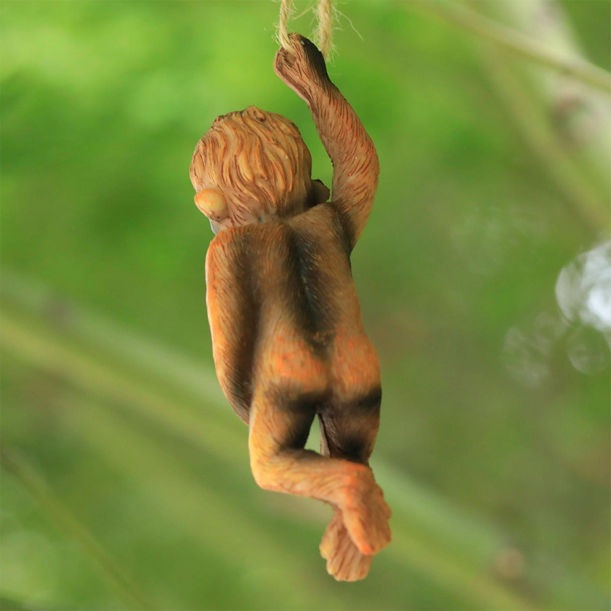 Outdoor Resin Monkey Garden Decor Hanging Swing Pendant