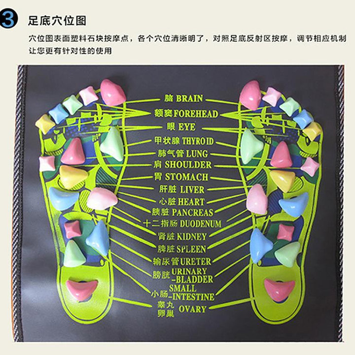 Reflexology Foot Mat — 25+ Acupressure Points for Natural