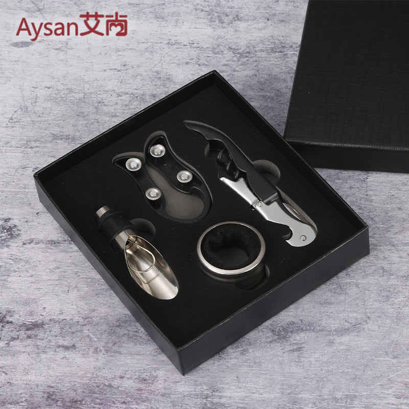 Wine Opener Set With Serving Tools & Presentation Box