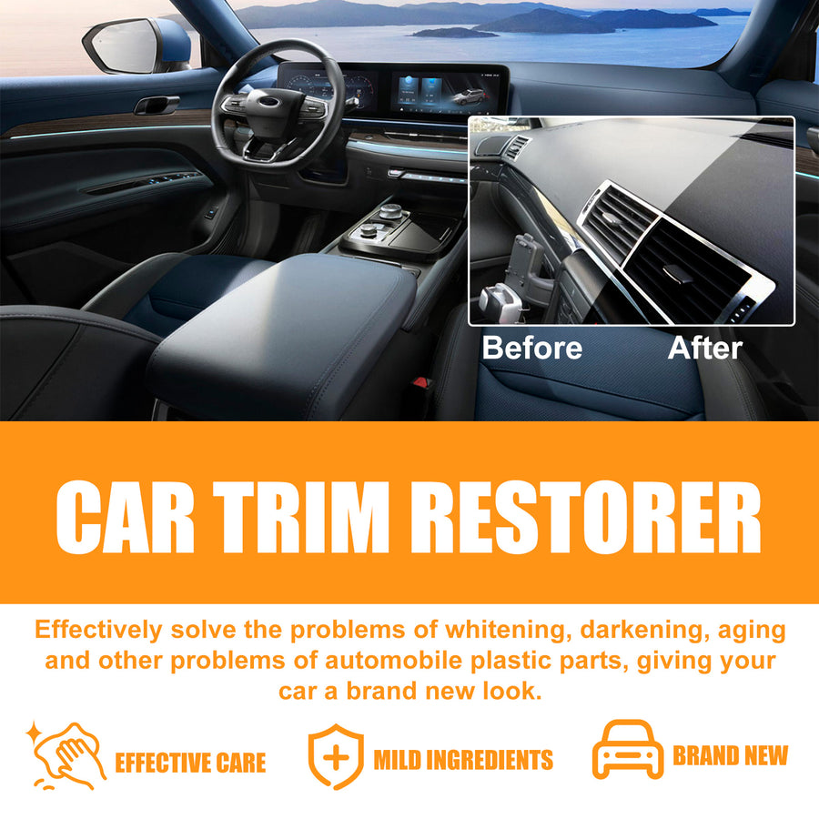 Car Trim Restorer for Faded Interior Plastic Care