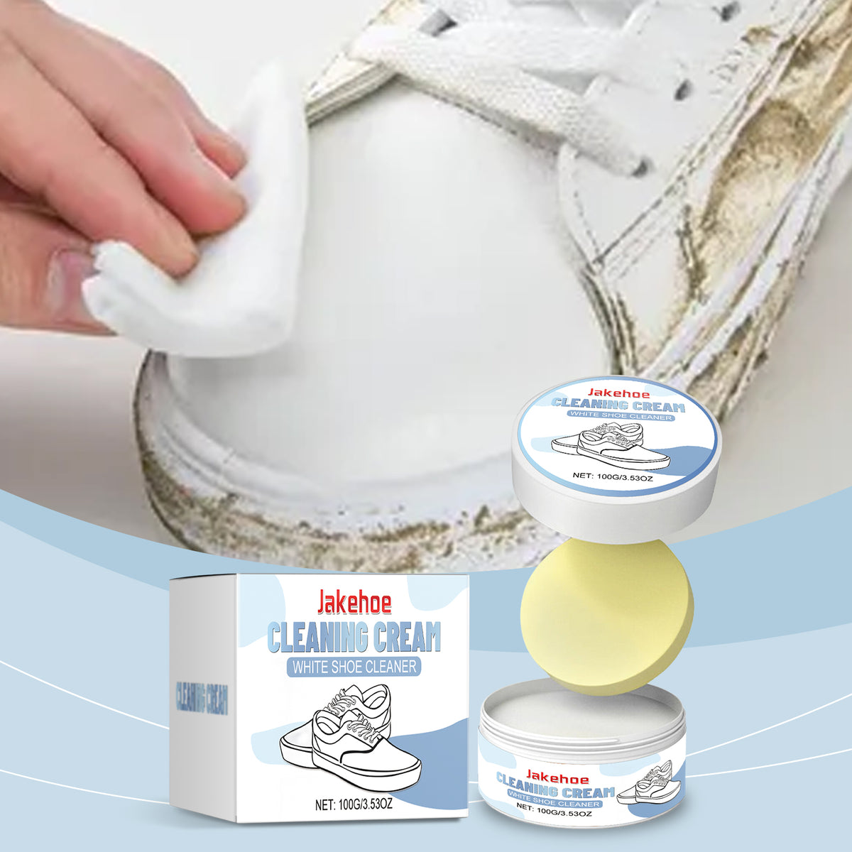 Shoe Cleaning Cream for Deep Cleaning Stubborn Stains