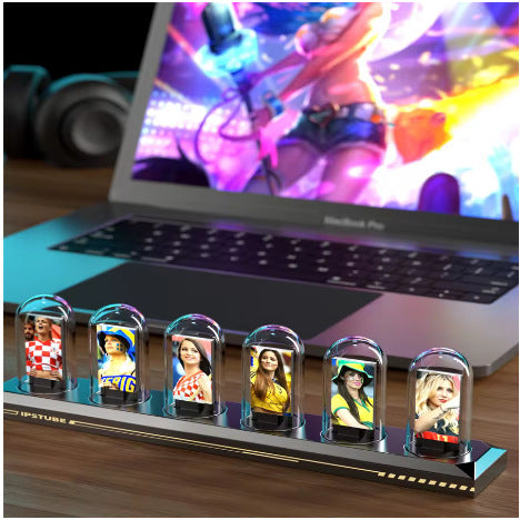 RGB Digital Tube Clock for Colorful Desk Ambience