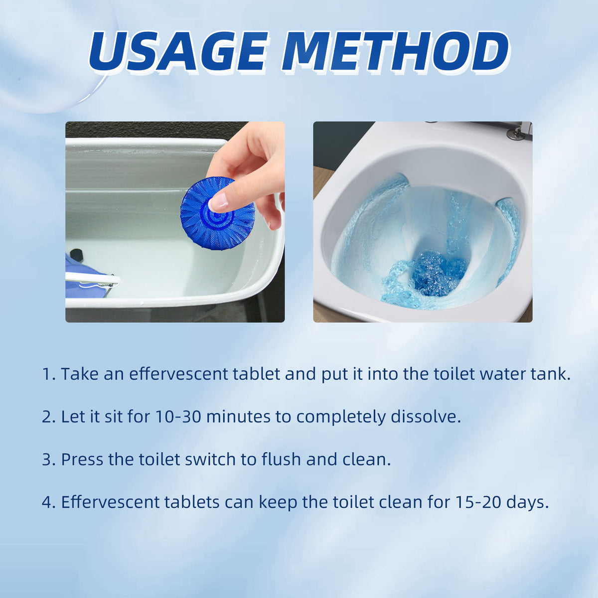 Automatic Toilet Cleaner Blocks for Fresh, Clean Flushes