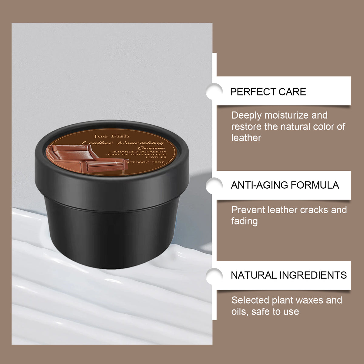 Leather Repair Cream for Scratches, Bags & Sofas