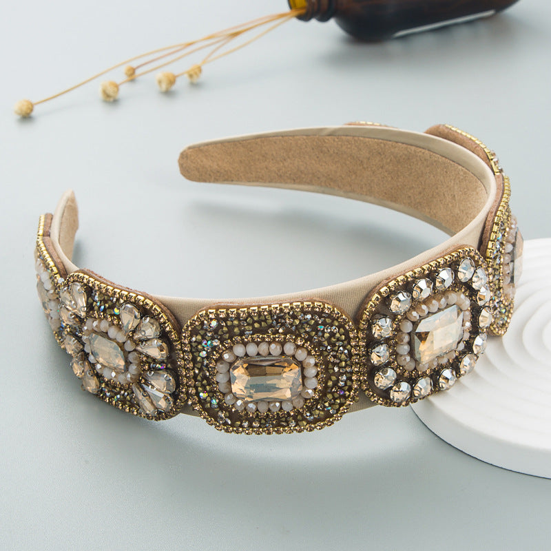 Crystal Baroque Hair Hoop Headband for Glamorous Style