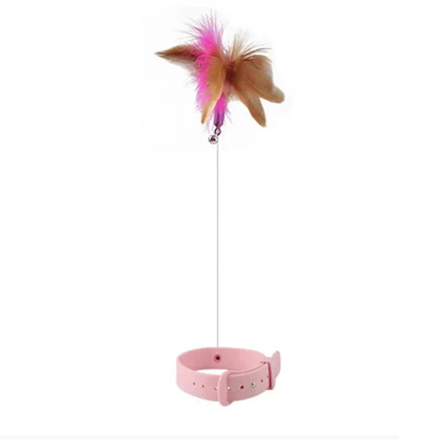 Interactive Cat Toy Feather Teaser for Indoor Play