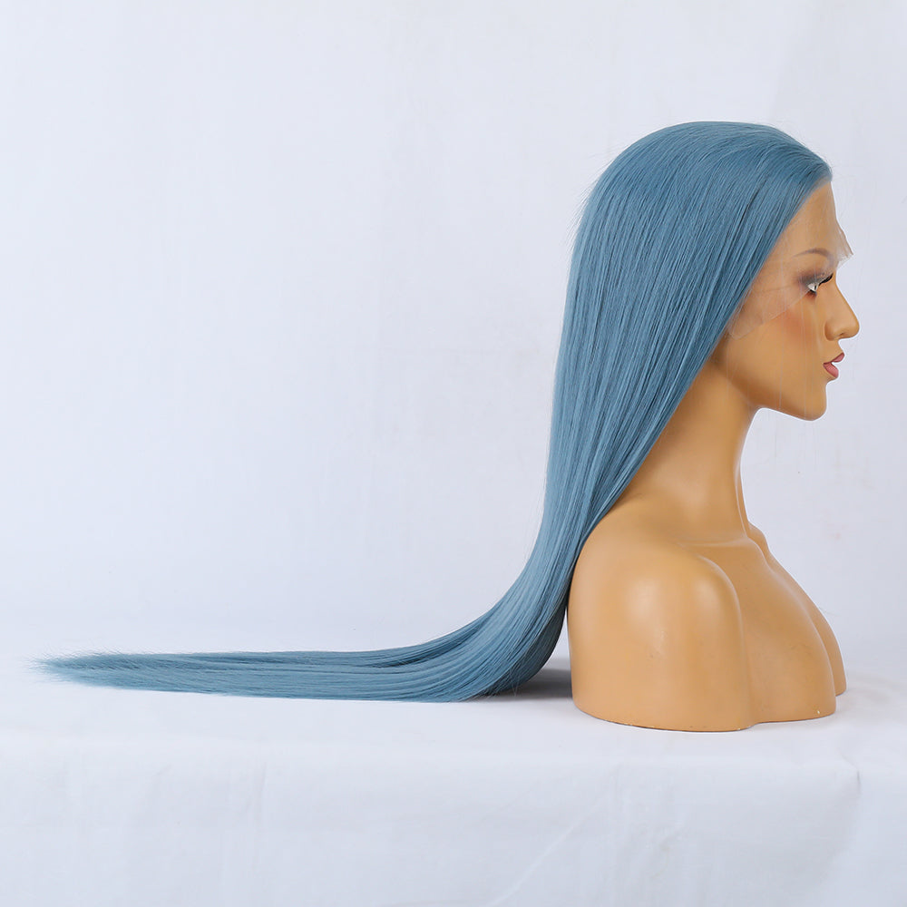 Long Blue Wig – Heat-Resistant Fantasy Hair Style