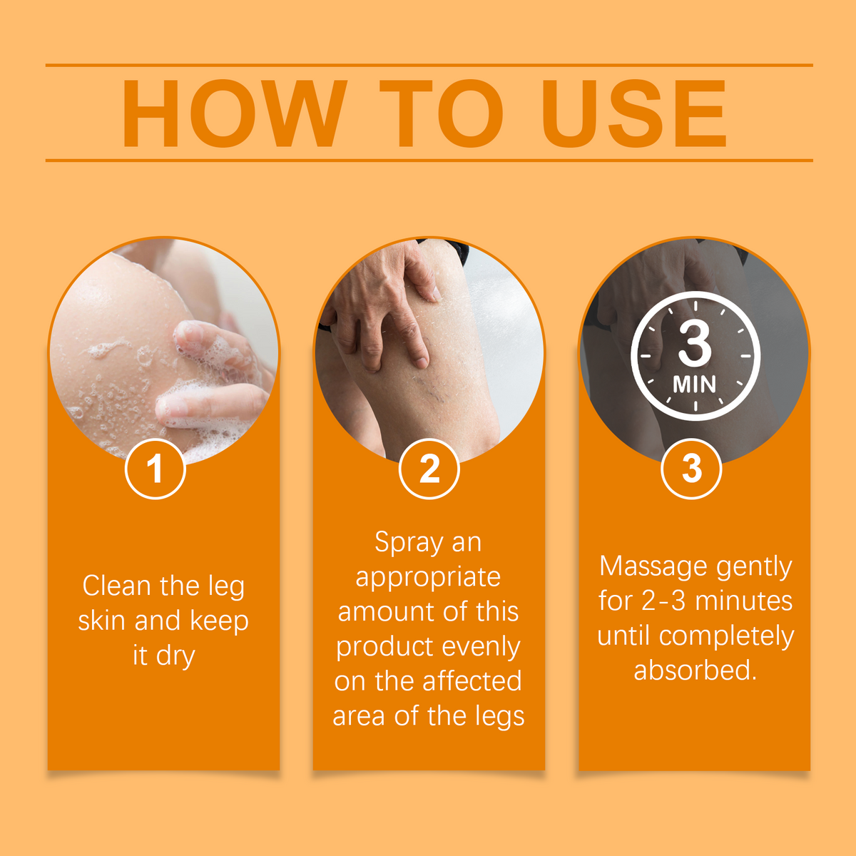 Leg Care Spray for Daily Leg Care