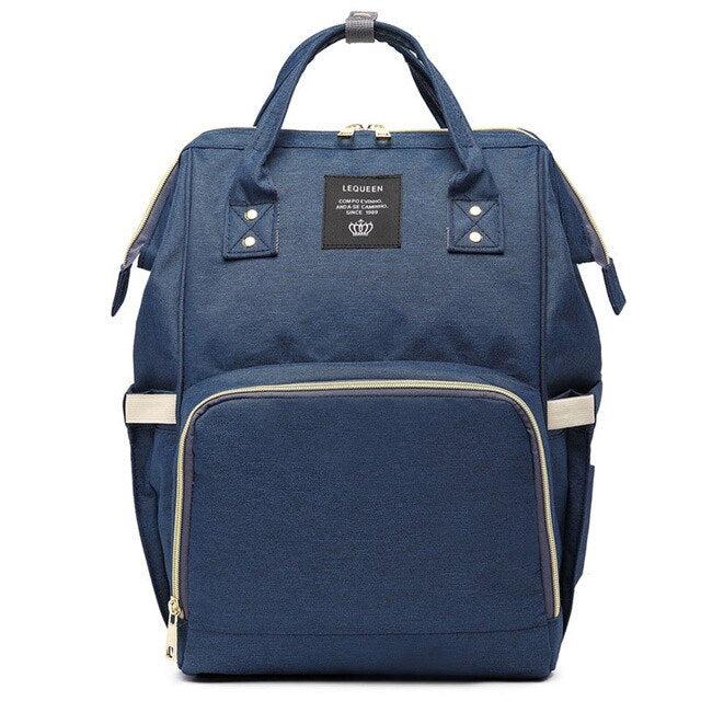 Large-Capacity Diaper Bag Backpack With Bottle Storage