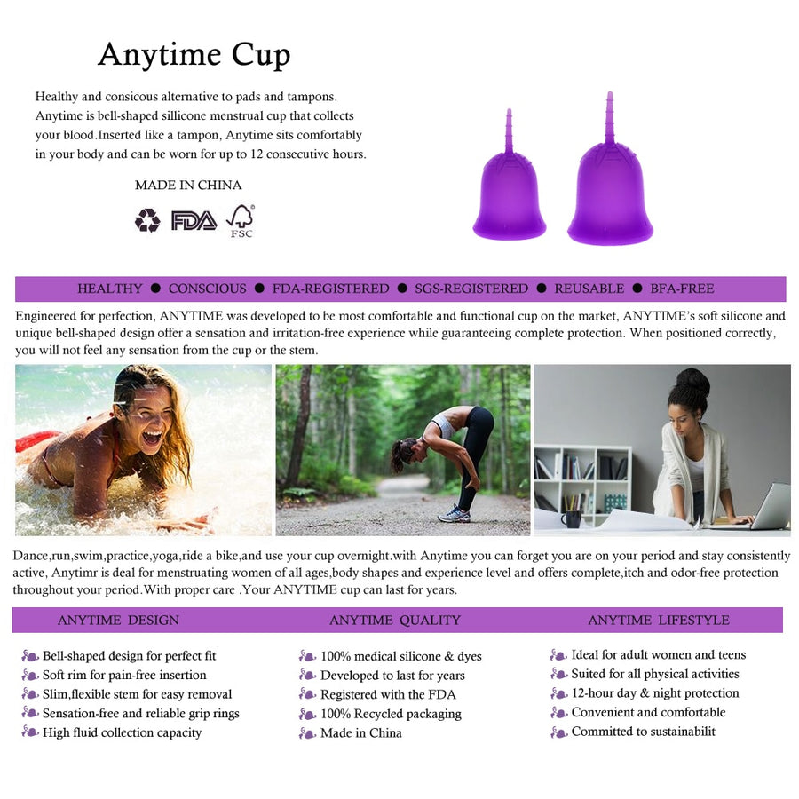 Reusable Medical‑Grade Menstrual Cup — Zero Sensation