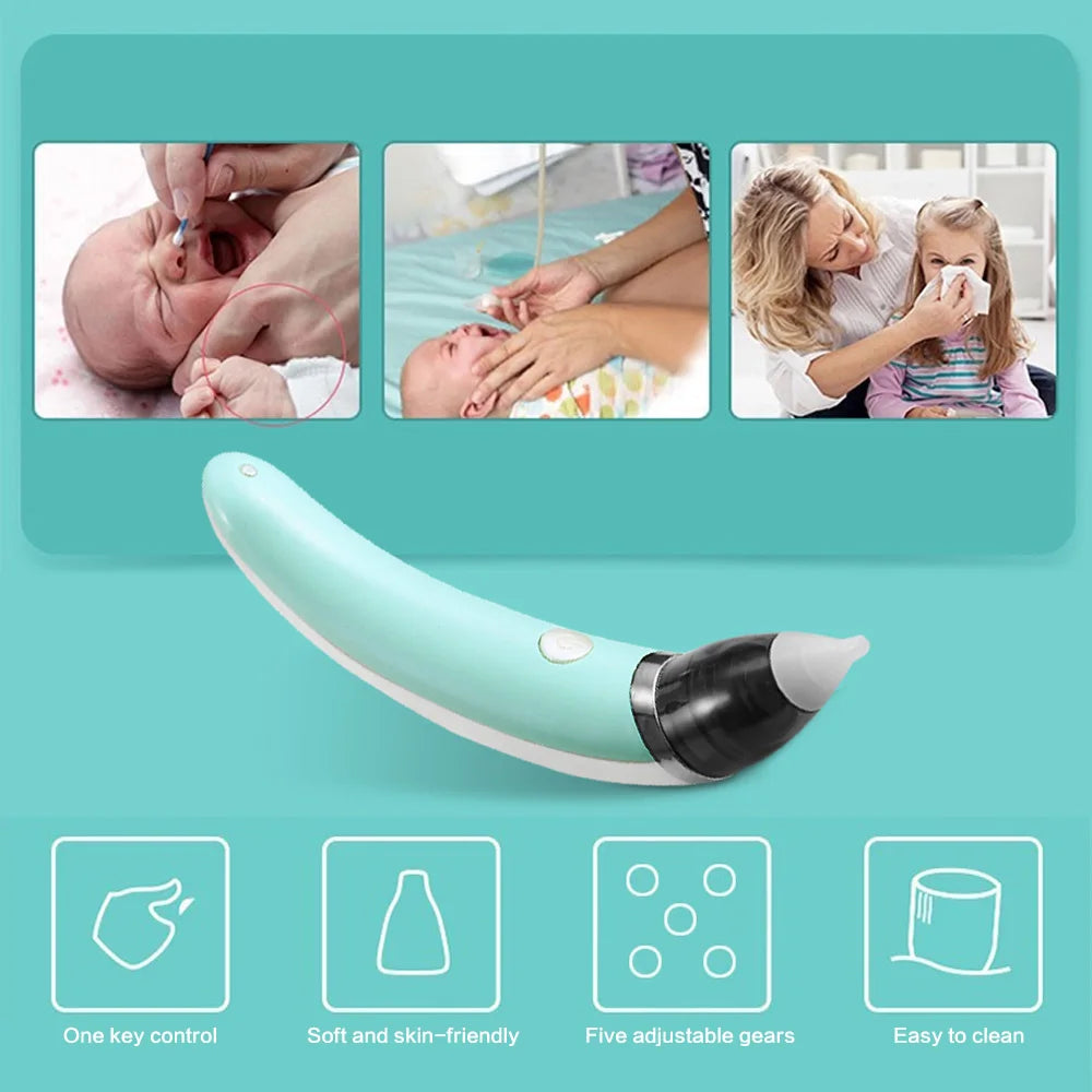 Baby Nasal Aspirator Electric — Safe Hygienic Nose Cleaner