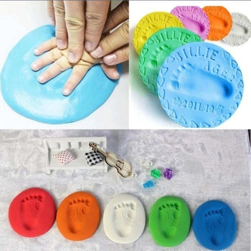 Baby Handprint Footprint Clay Kit for Lasting Keepsakes