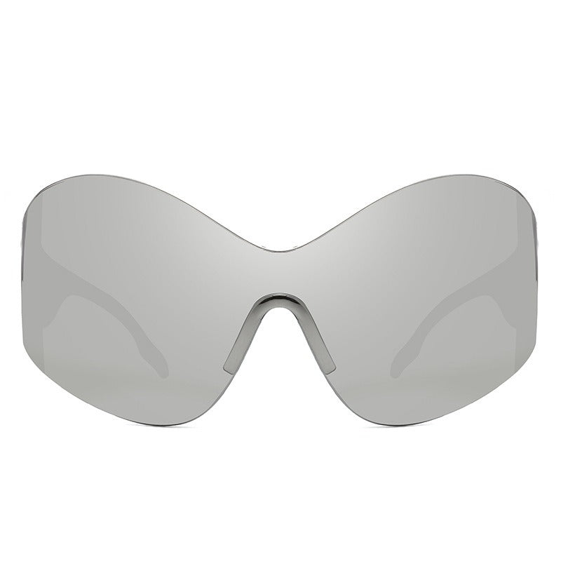 Oversized Shield Sunglasses for Futuristic Street Style
