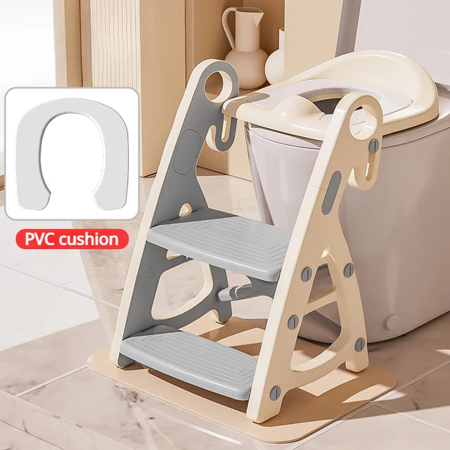 Toddler Toilet Training Seat With Stable Step Stool
