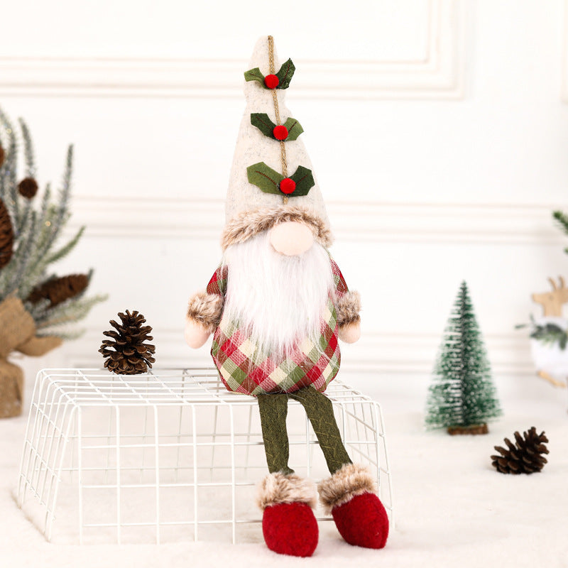 Christmas Gnome Plush Doll for Cozy Holiday Home Decor
