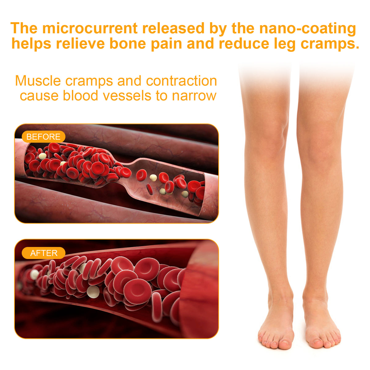 Warm Support Socks for Leg Comfort, Breathability & Grip