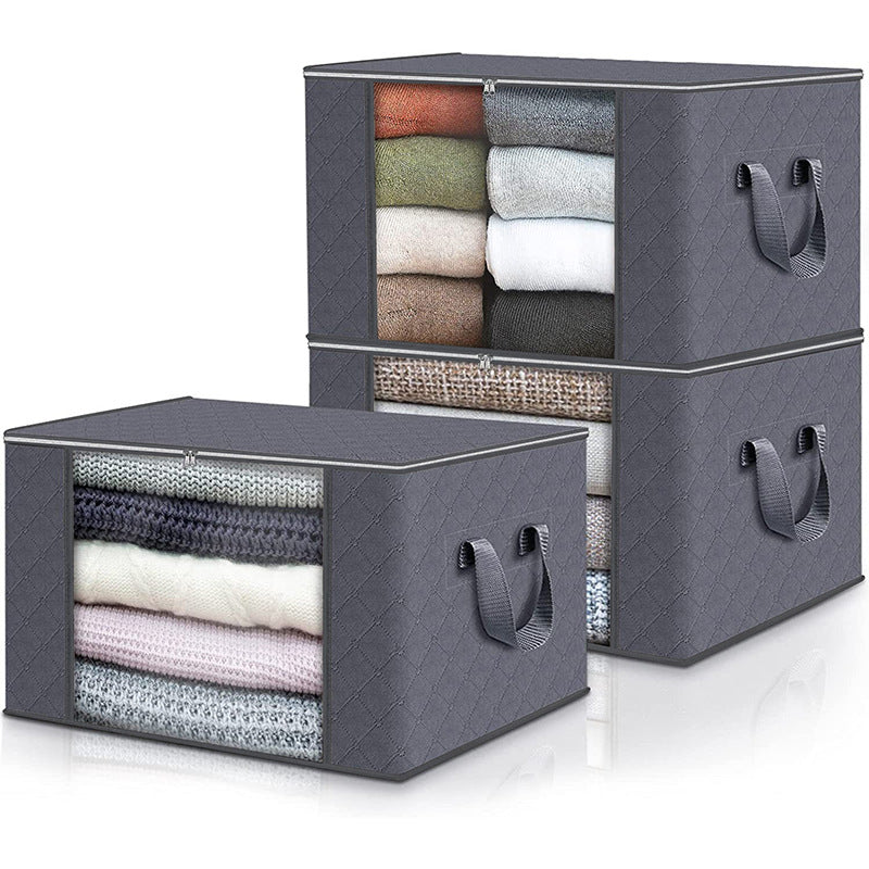 Clear Window Clothes Storage Bag 90L for Quilts & Bedding