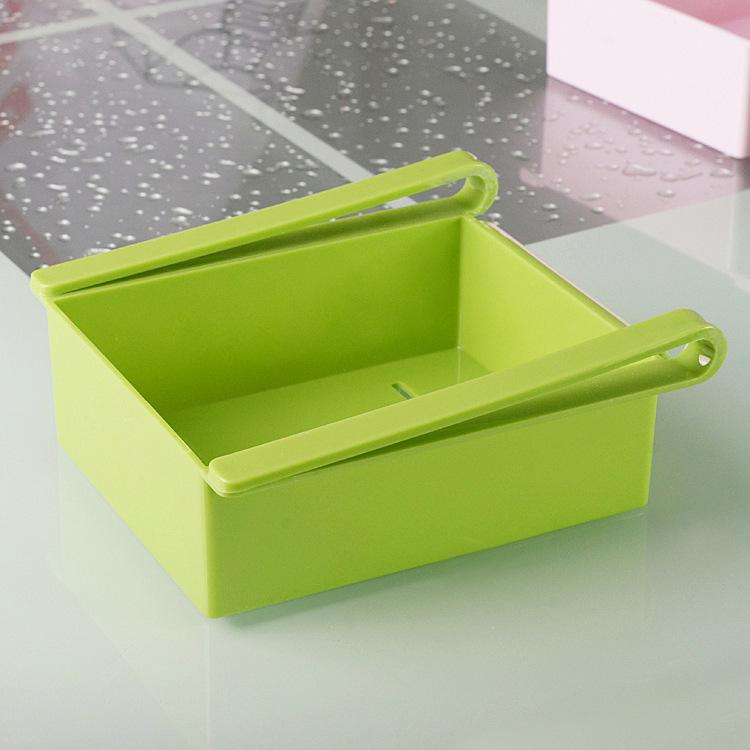 Slide-Out Fridge Drawer Organizer for Crowded Shelves