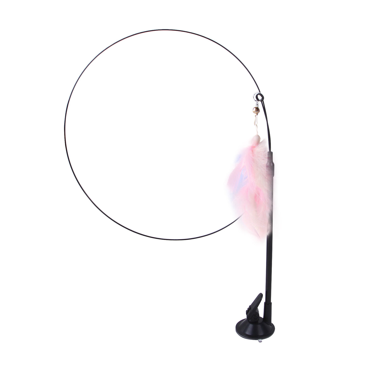 Suction Cup Cat Toy With Interchangeable Attachments