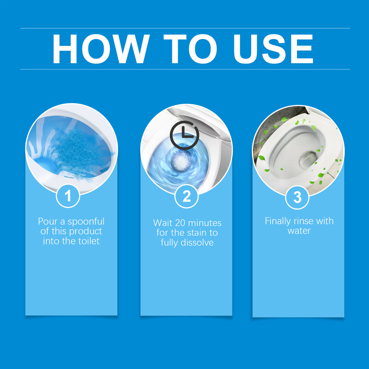 Foam Toilet Cleaner for Weekly Stain & Odor Control