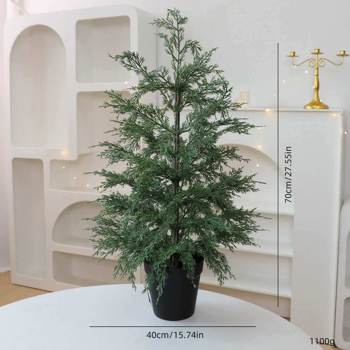 Faux Cedar Tabletop Tree | No-Mess Holiday Greenery