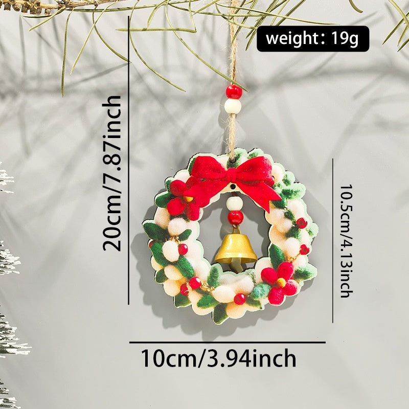 Wooden Christmas Ornaments for Cheerful Tree Charm