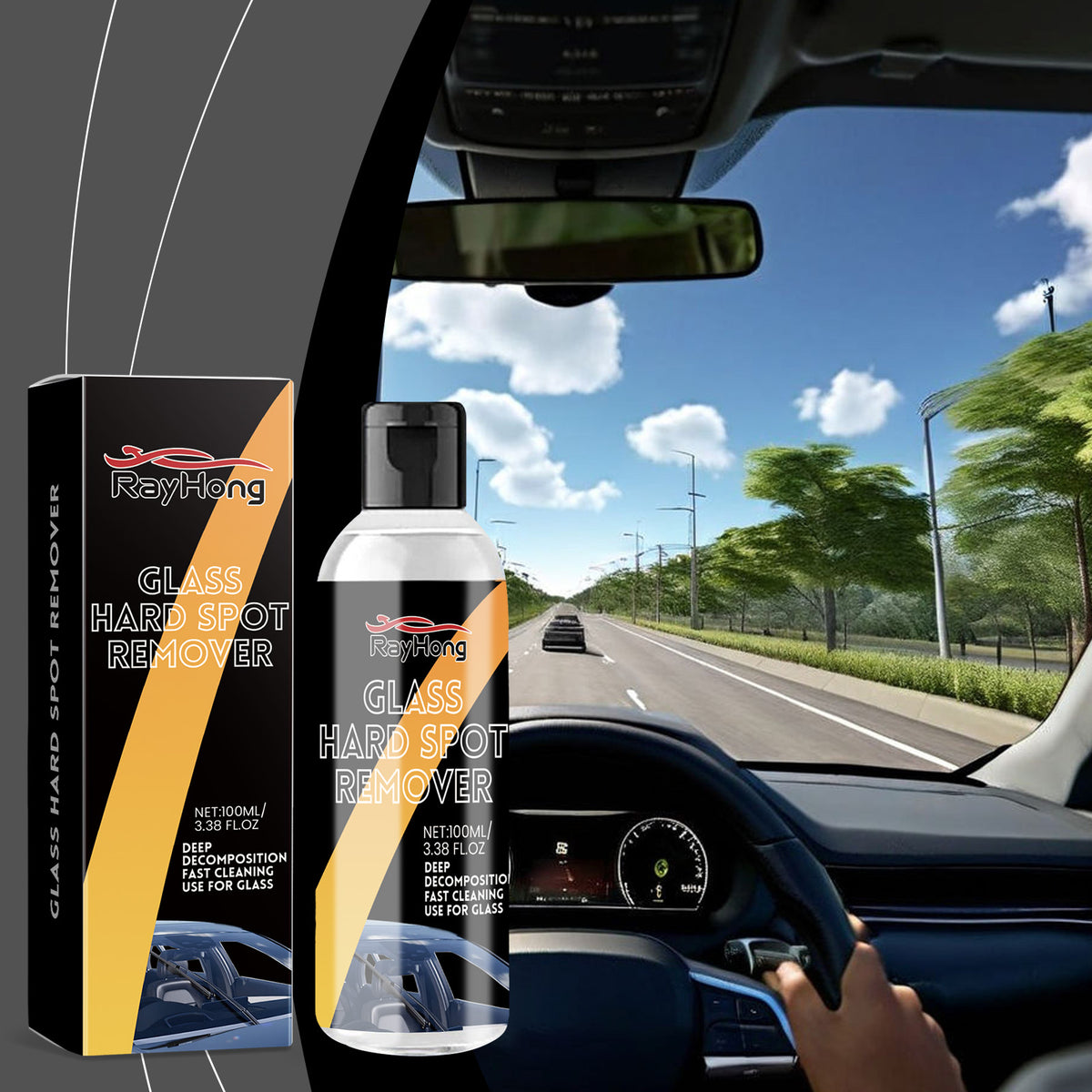 Automotive Glass Oil Film Cleaner for Clear Vision