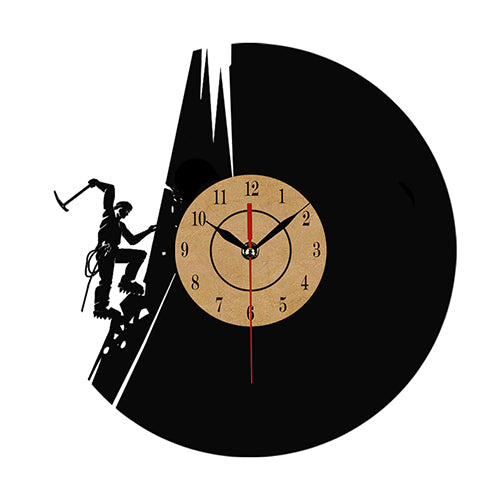 Vinyl Record Wall Clock for Adventure-Inspired Decor