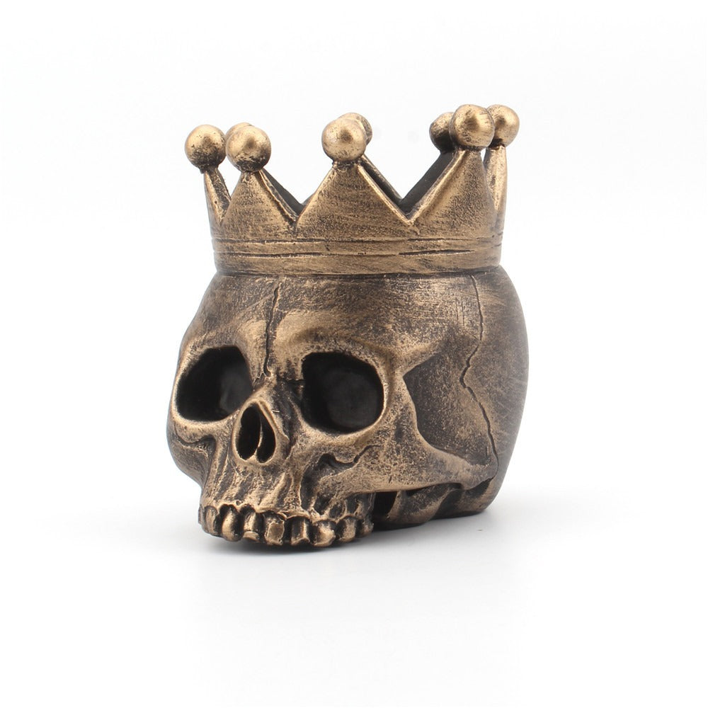Gothic Skull Crown Candle Holder for Halloween Decor