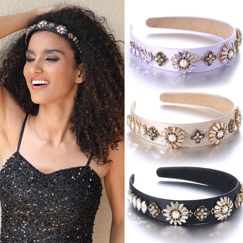 Baroque Floral Headband for Vintage-Inspired Elegance