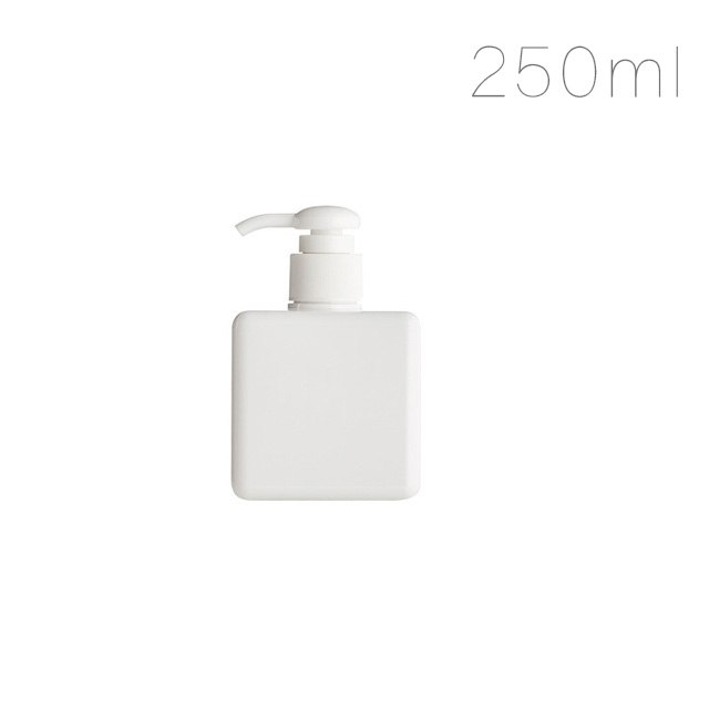 Refillable Square Lotion Pump Bottle for Bathroom Storage