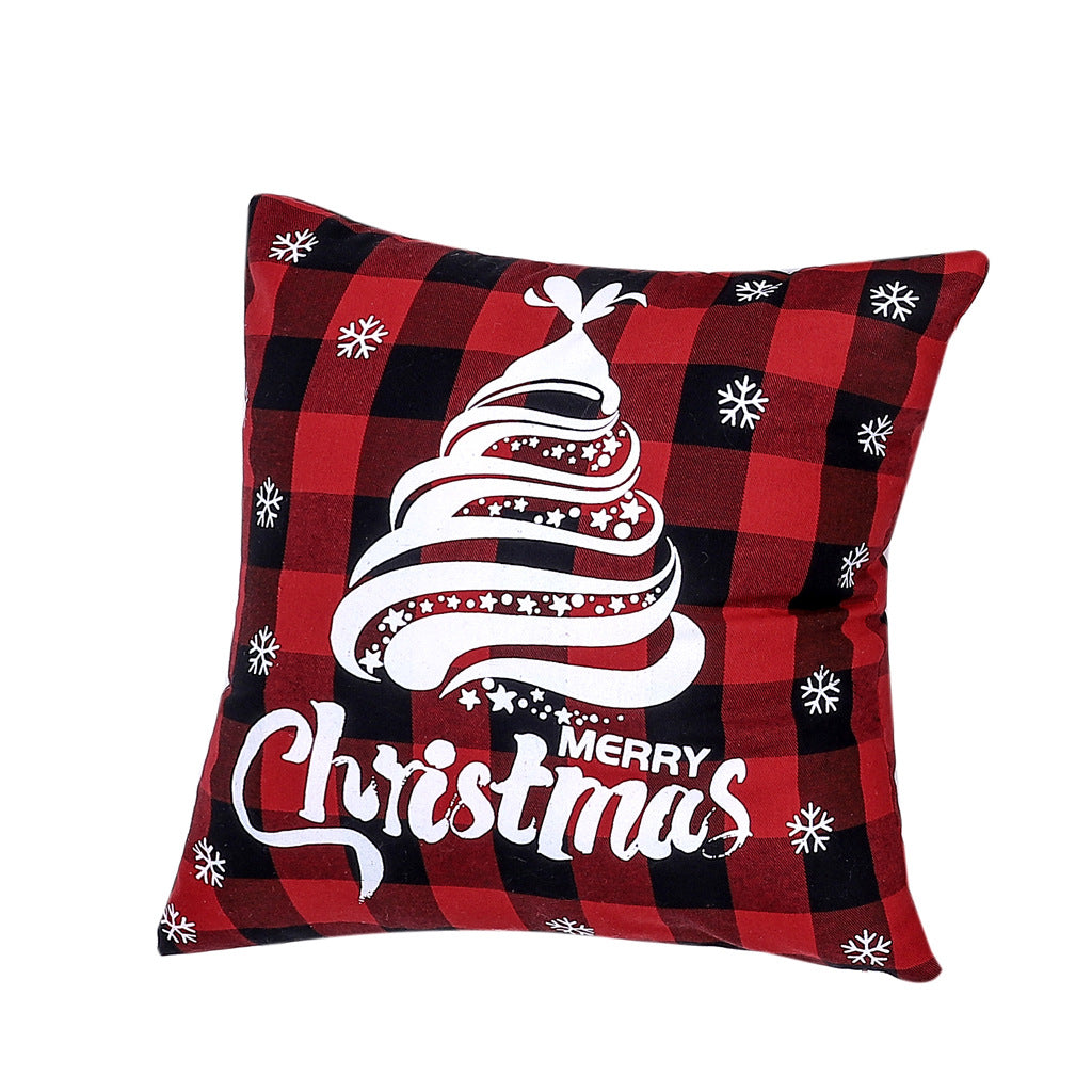Christmas Pillow Cover Red Buffalo Check Holiday Decor