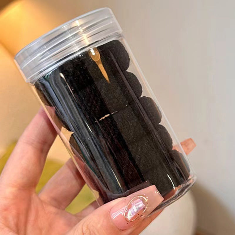 100 Hair Ties in a Reusable Jar for Everyday Styles