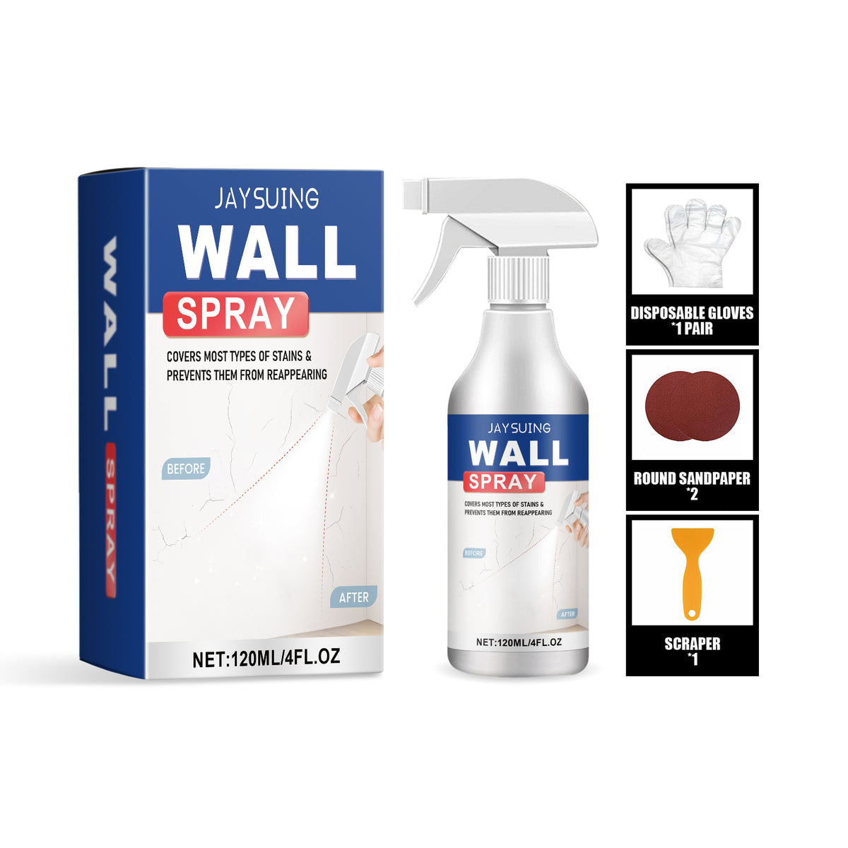 Wall Repair Spray Paint for Stains & Quick Touch-Ups