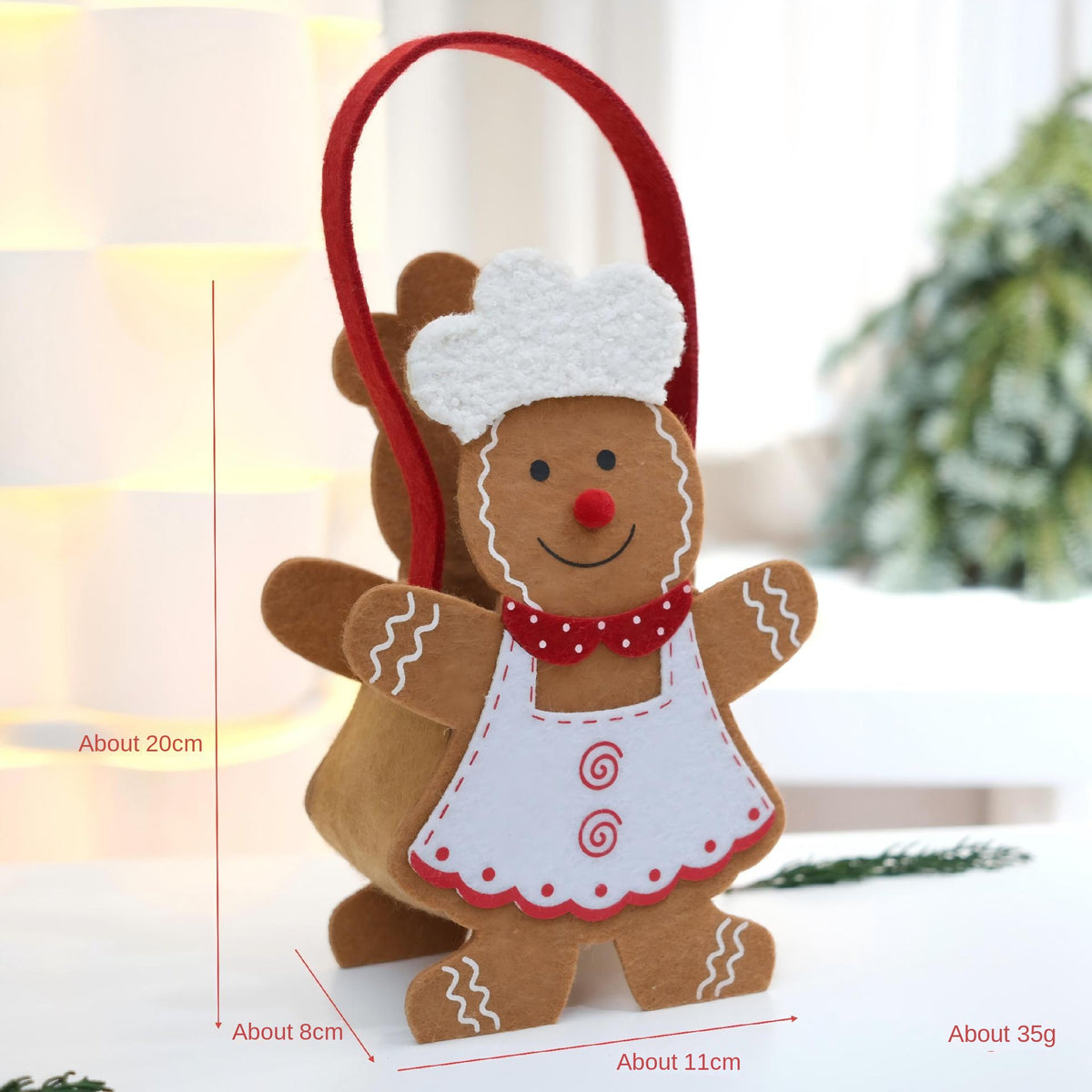 Christmas Gingerbread Tote Bags for Festive Gifting